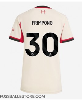 Günstige Liverpool Jeremie Frimpong #30 Auswärtstrikot Damen 2025-26 Kurzarm